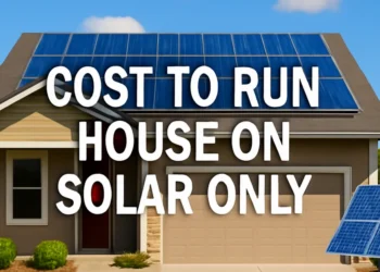 Cost to run house on solar only