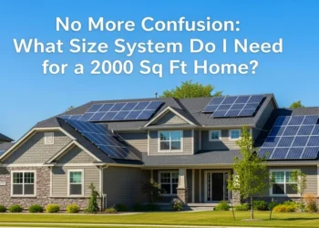 What Size Solar System Do I Need for a 2000 Sq Ft Home