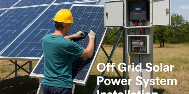 Off Grid Solar Power System Installation