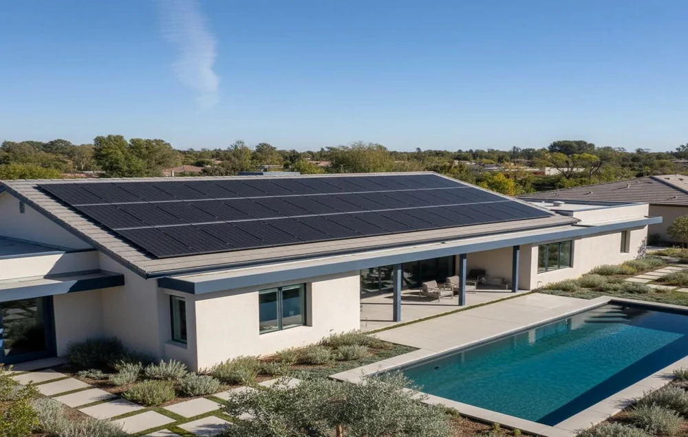 3 best solar panels of 2026 installed on a modern residential rooftop for efficient home solar power.