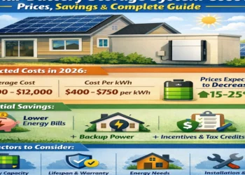Solar battery storage system cost in 2026 for home solar energy