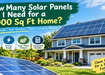 Solar panels installed on a 2000 sq ft home for residential solar energy