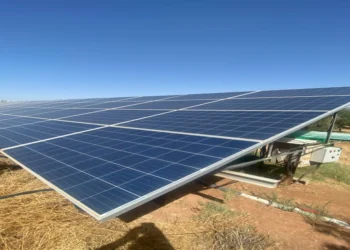 Ground-mounted solar panels installed on residential property in 2026