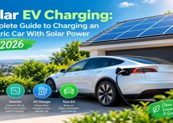 Electric vehicle charging from a residential solar panel system