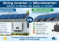 String inverter vs microinverter comparison for a residential solar panel system