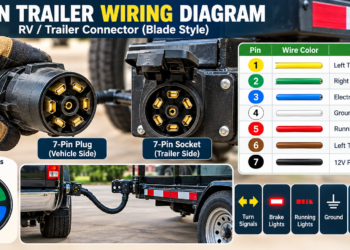 7-Pin Trailer Wiring Diagram: Colors & Functions