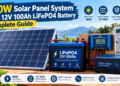 300W Solar Panel System With 12V 100Ah LiFePO4 Battery: Complete Guide