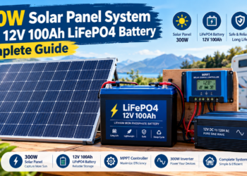 300W Solar Panel System With 12V 100Ah LiFePO4 Battery: Complete Guide