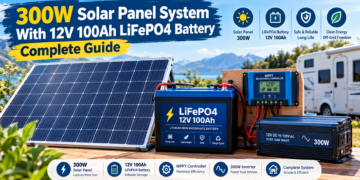 300W Solar Panel System With 12V 100Ah LiFePO4 Battery: Complete Guide
