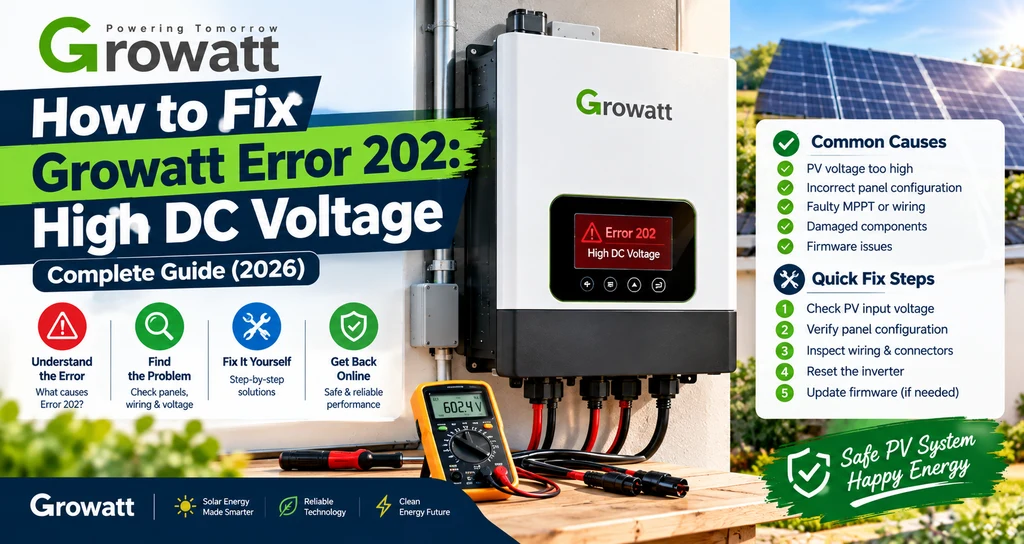 How to Fix Growatt Inverter Fault Codes: Complete Troubleshooting Guide (2026)
