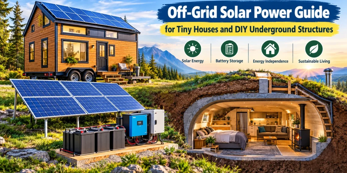 Off-Grid Solar Power Guide for Tiny Houses and DIY Underground Structures
