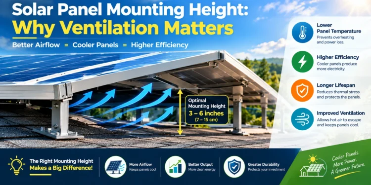 Solar Panel Mounting Height: Why Ventilation Matters